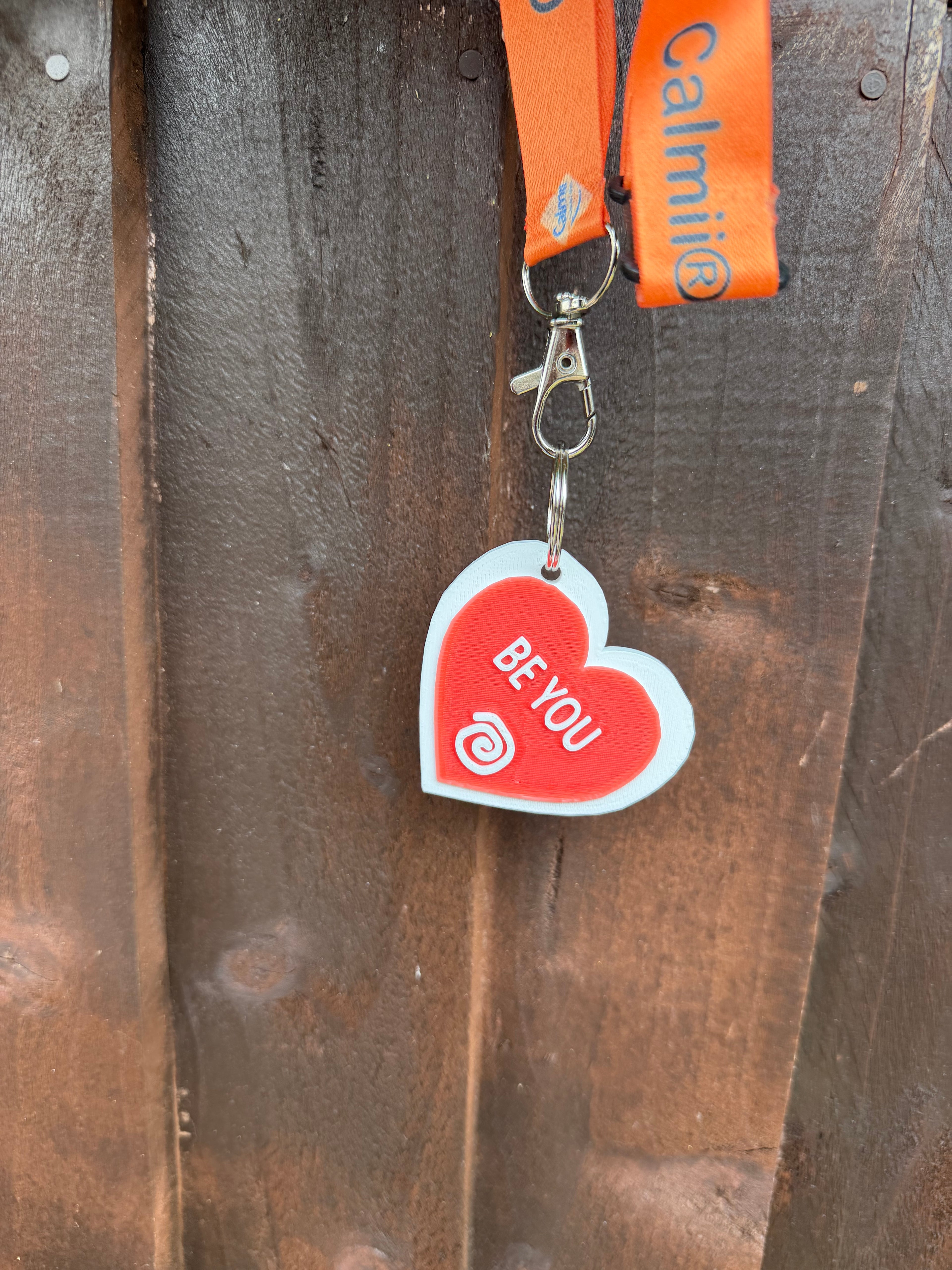Calmii® “Be You” Heart Keyring